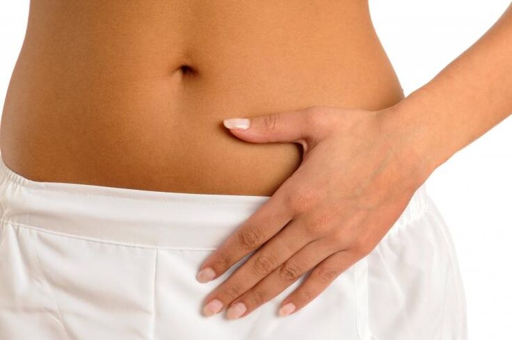Pain in the lower abdomen pain as a sign of cystitis in women